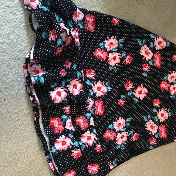 Bobeau Asymmetrical Floral Skirt - Picture 4 of 4